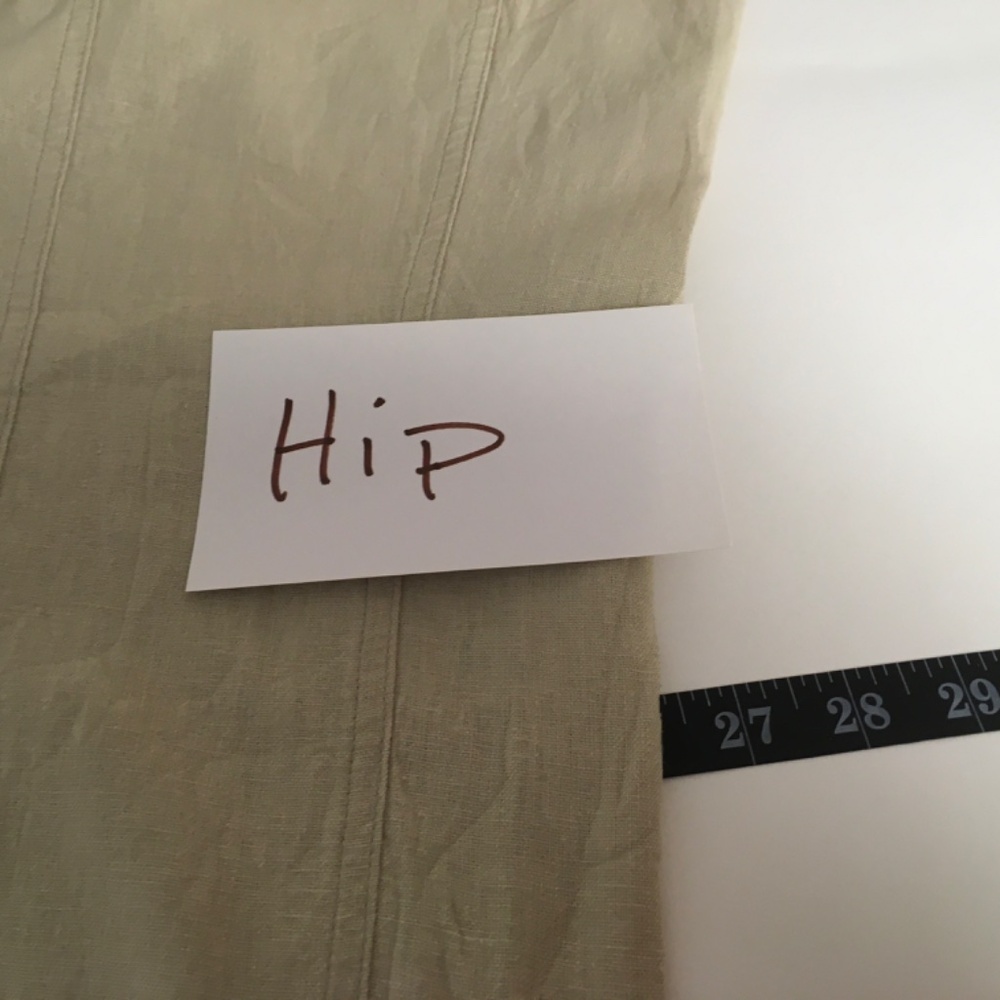 Dress Barn  linen skirt SZ 18 godet tan office casual office beachy - Picture 8 of 10